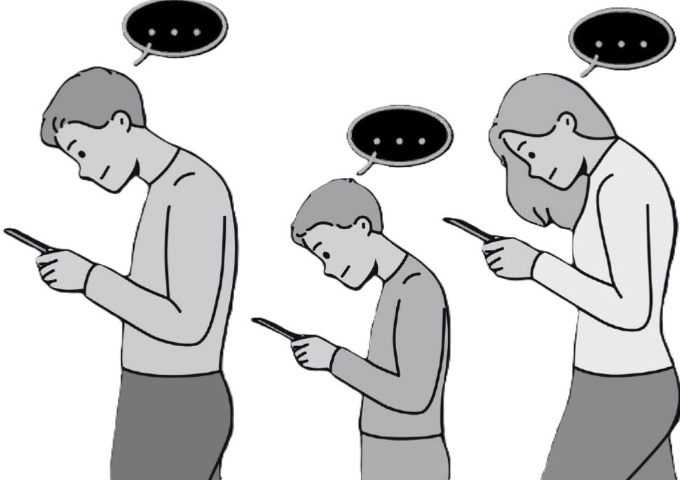 People using mobile devices